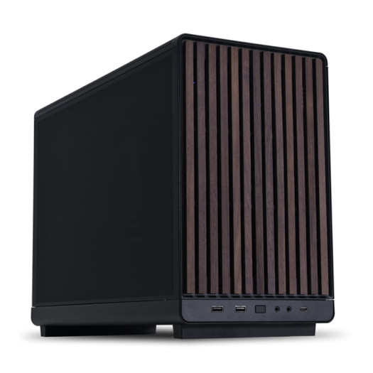 Lian Li A3-mATX-WD-26.3L Micro Form Factor Chassis-No Fans Included-Supports 360mm AIO-Modularity Design-for M-ATX, ITX Motherboard-DAN Cases Collaboration-Wood Front Panel-Black (A3X-WD)